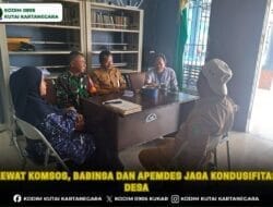 Lewat Komsos, Babinsa dan Apemdes Jaga Kondusifitas Desa