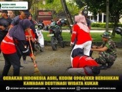 Gerakan Indonesia Asri, Kodim 0906/Kkr Bersihkan Kawasan Destinasi Wisata Kukar