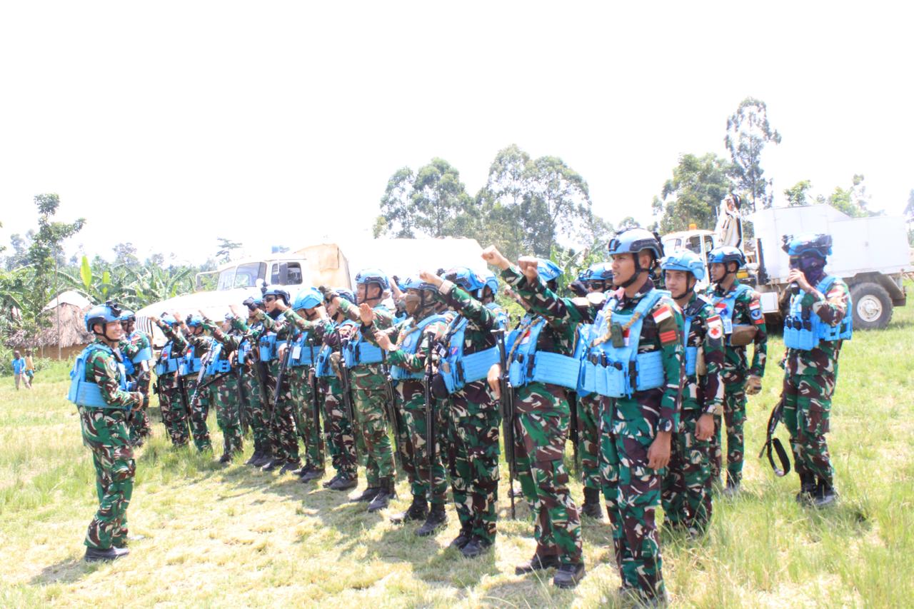 Satgas TNI Konga RDB XXXIX-G Gelar Layanan Kesehatan dan Bantuan Kemanusiaan di Maliobongo