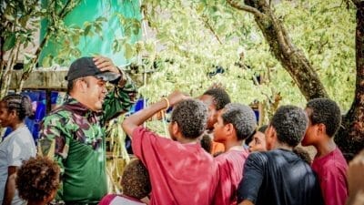 Koops TNI Papua Berbagi Kasih di Panti Asuhan Santa Susana Mimika