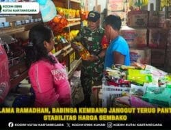 Selama Ramadhan, Babinsa Kembang Janggut Terus Pantau Stabilitas Harga Sembako