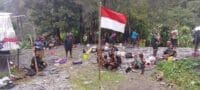 Koops TNI Habema Hadirkan Rasa Aman, Warga Distrik Kembru Kembali Pulang dan Kibarkan Bendera Merah Putih