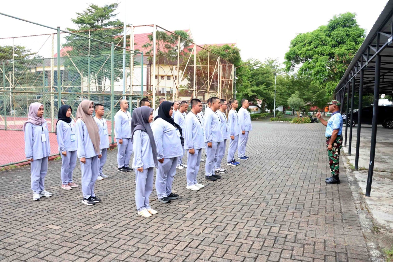 Tanamkan Semangat Disiplin dan Jiwa Bela Negara, Personel Lanud Sjamsudin Noor Hadir Humanis di BPSDMD Kalsel Pada Latsar CPNS KPU 2026
