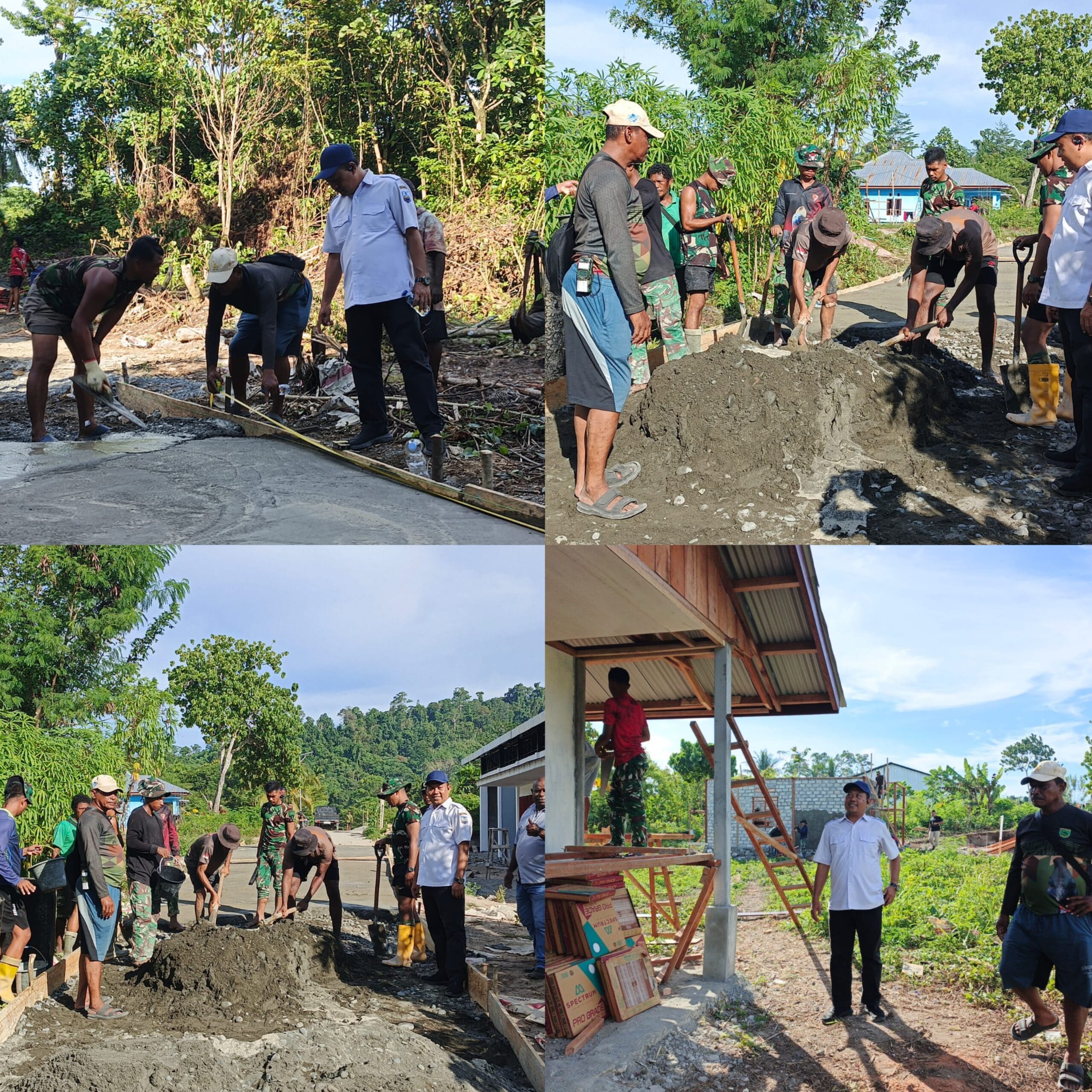 TMMD Ke-128 Kodim 1801/Manokwari Dapat Apresiasi PMK atas Semangat Gotong Royong Bersama TNI, Masyarakat dan Pemda