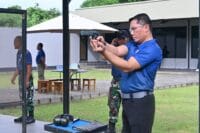 Pererat Sinergitas, Lanud Sultan Hasanuddin Gelar Coffee Morning dan Latihan Menembak Eksekutif Bersama Forkopimda