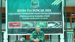 Kodim 1714/Puncak Jaya Gelar P4GN dan Tes Urin Personel Semester I TA 2026 Kodim 1714/Puncak Jaya Gelar P4GN dan Tes Urin Personel Semester I TA 2026