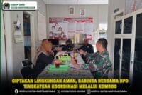 Ciptakan Lingkungan Aman, Babinsa Bersama BPD Tingkatkan Koordinasi Melalui Komsos