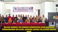 Wujud Sinergi TNI Dengan Pemerintah Desa Kuatkan Pembangunan Wilayah, Babinsa Hadiri Pelatihan Indeks Desa