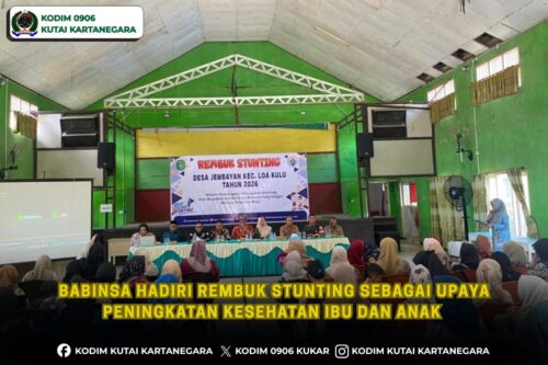 Babinsa Hadiri Rembuk Stunting Sebagai Upaya Peningkatan Kesehatan Ibu Dan Anak