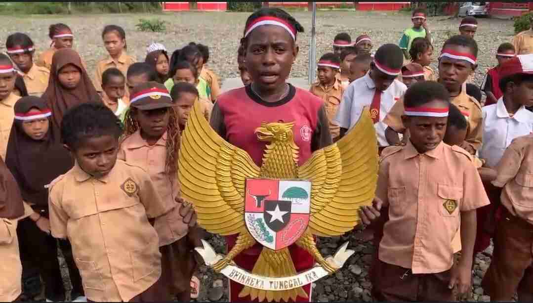 Kegiatan Peringati Hari Lahir Pancasila, Membuat Tawa dan Senyum Kebahagiaan Anak-Anak Papua Kembali Pecah