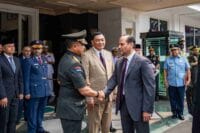 Panglima TNI Dampingi Menhan RI Terima Kunjungan Wakil Perdana Menteri sekaligus Menteri Negara Urusan Pertahanan Qatar