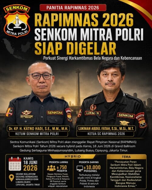 Rapimnas 2026 Senkom Mitra Polri Angkat Isu Strategis Bela Negara dan Kebencanaan