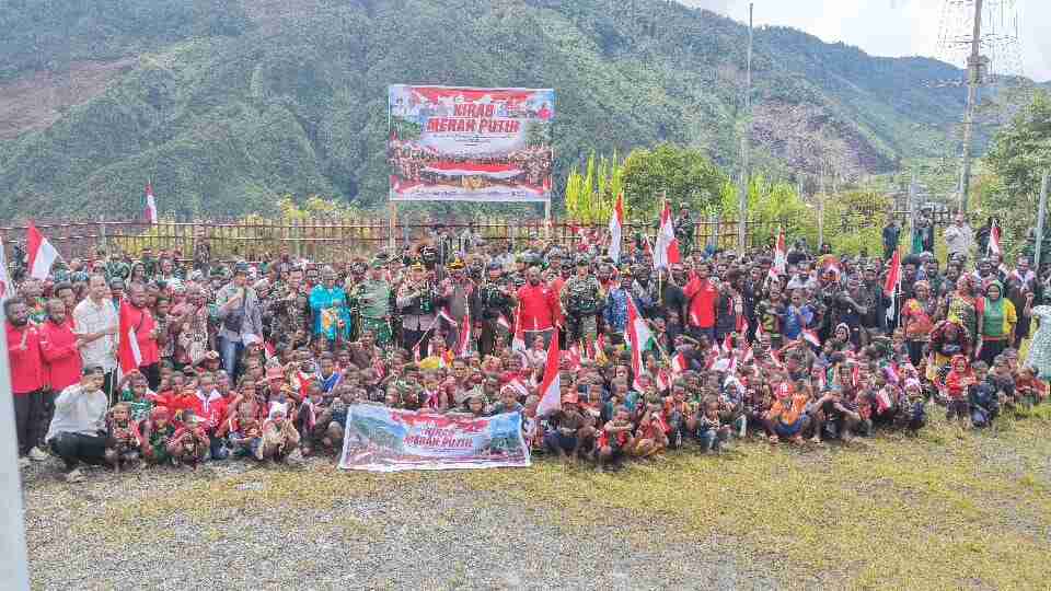 Kodim 1714/PJ, Polri Bersama Pemda Gelar Kirab Merah Putih: Bersatu Dalam Keberagaman, Berdaulat Dalam Persatuan Menjaga NKRI Harga Mati