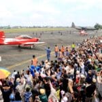 Open Base Jupiter Aerobatic Team di Lanud Sjamsudin Noor, Disambut Meriah Ribuan Warga Banua Padati Apron