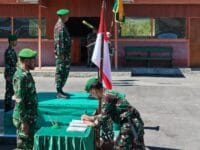 Kodim 1714/Puncak Jaya Gelar Korps Rapot Pindah Satuan dan Penerimaan Personel Baru