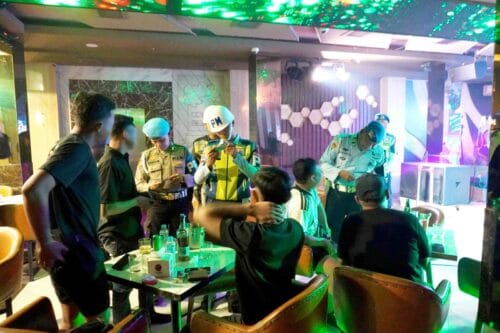 Pomau Lanud Sjamsudin Noor Bersama Polri Gelar Razia THM, Tegakkan Disiplin dan Jaga Marwah Institusi