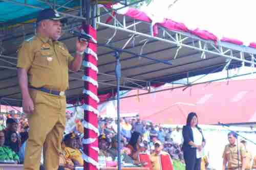 Kodim 1714/PJ dan Polri Berikan Dukungan Penuh Bersama Pemda Kab. Puncak Jaya Dalam Penyerahan SK Pengangkatan CPNS Formasi Tahun 2024