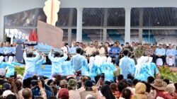 Panglima TNI Dampingi Presiden RI Hadiri Puncak PENAS Petani dan Nelayan XVII Tahun 2026 di Gorontalo