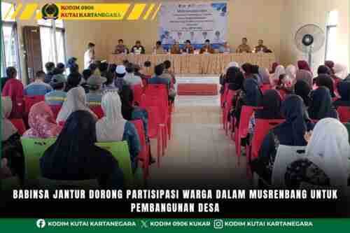 Babinsa Jantur Dorong Partisipasi Warga dalam Musrenbang untuk Pembangunan Desa Babinsa Jantur Dorong Partisipasi Warga dalam Musrenbang untuk Pembangunan Desa