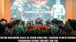 Dalam Kunjungan Kerja ke Kodim 0906/Kkr, Pangdam VI/Mlw Berikan Pengarahan kepada Prajurit dan PNS Dalam Kunjungan Kerja ke Kodim 0906/Kkr, Pangdam VI/Mlw Berikan Pengarahan kepada Prajurit dan PNS