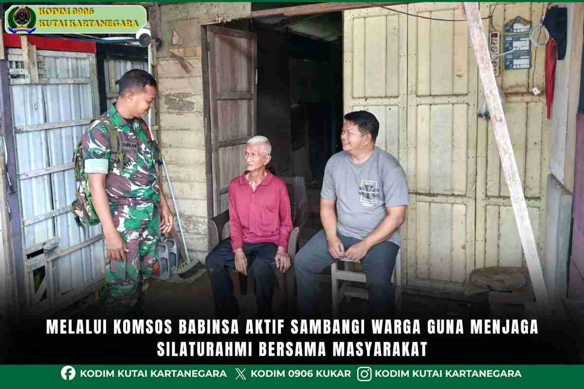Melalui Komsos Babinsa Aktif Sambangi Warga Guna Menjaga Silaturahmi Bersama Masyarakat