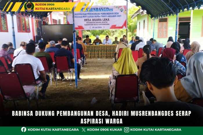 Babinsa Dukung Pembangunan Desa, Hadiri Musrenbangdes Serap Aspirasi Warga Babinsa Dukung Pembangunan Desa, Hadiri Musrenbangdes Serap Aspirasi Warga