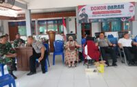 Antisipasi Krisis Stok, Dua Koramil Jajaran Kodim Bojonegoro Gelar Bakti Sosial Donor Darah