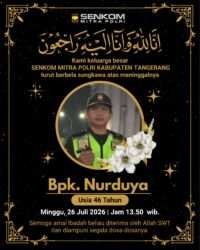 Keluarga Besar SENKOM Mitra Polri Kabupaten Tangerang Kehilangan Sosok Nurduya