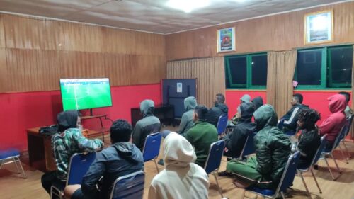 Kodim 1714/Puncak Jaya Gelar Nobar Pertandingan Piala Dunia 2026 di Kabupaten Puncak Jaya