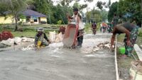TMMD Ke-129 hari ke 2 (dua) TA 2026 Pembuatan Jalan Cor di Kampung Sesor, Tingkatkan Akses dan Kesejahteraan Masyarakat