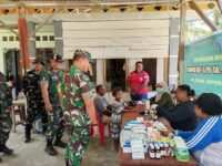 Sentuhan Kemanusiaan TMMD Ke-129, Satgas Kodim 1807/Sorong Selatan Gelar Pengobatan Gratis