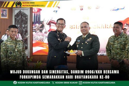 Wujud Dukungan dan Sinergitas, Dandim 0906/Kkr Bersama Forkopimda Semarakkan Hari Bhayangkara Ke-80 Wujud Dukungan dan Sinergitas, Dandim 0906/Kkr Bersama Forkopimda Semarakkan Hari Bhayangkara Ke-80