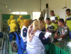 Tingkatkan Literasi Kesehatan, Koramil Trucuk Bojonegoro dan Puskesmas Gelar Pemeriksaan Kesehatan Gratis
