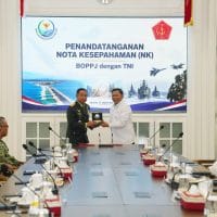 Panglima TNI Tandatangani Nota kesepahaman Dengan Kepala Badan Otorita Pengelola Pantai Utara Jawa