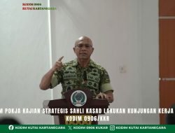 Tim Pokja Kajian Strategis Sahli Kasad Lakukan Kunjungan Kerja ke Kodim 0906/Kkr