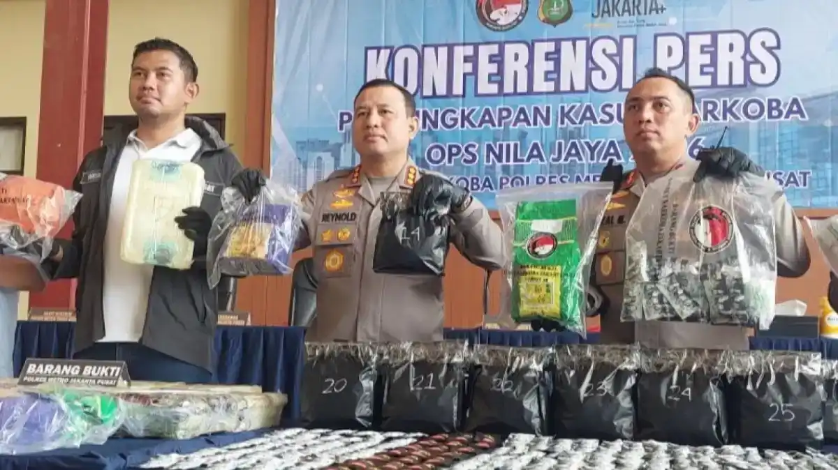Polisi Ungkap 86 Kasus Narkotika di Jakarta Pusat, 122 Tersangka Diamankan – https://kupasberita.net