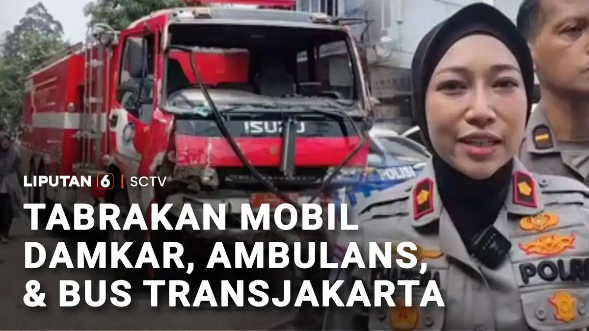 Kecelakaan Beruntun di Cakung Libatkan Mobil Pemadam dan Lima Kendaraan