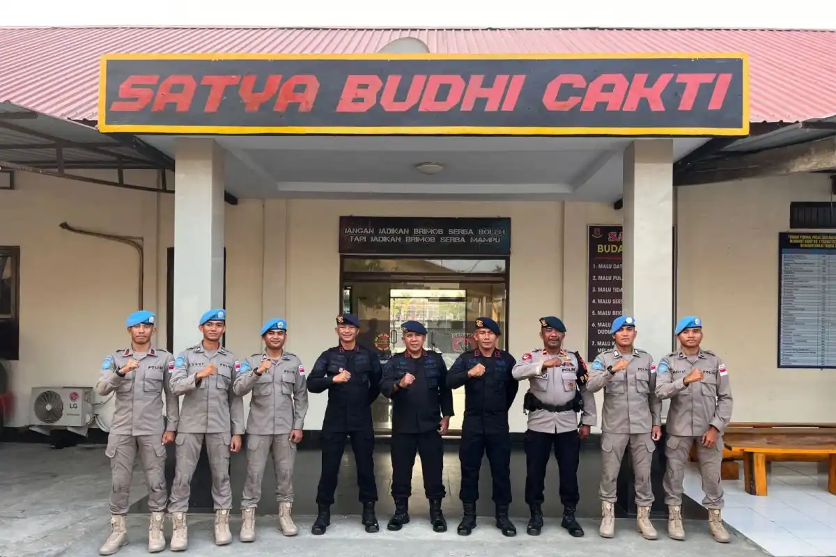 Lima Personel Gegana Sultra Bersiap Jalankan Misi Perdamaian PBB di Afrika Tengah