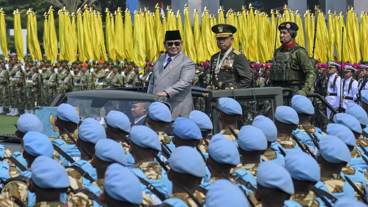 Upacara HUT Ke-81 TNI di Cilangkap dan Peresmian 204 Satuan Baru