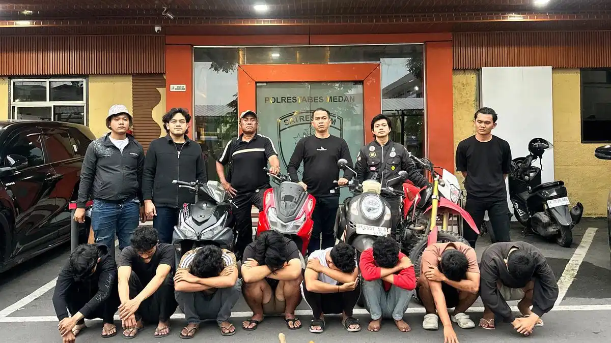Delapan Orang Diamankan Setelah Bentrokan Antar-Geng Motor di Medan