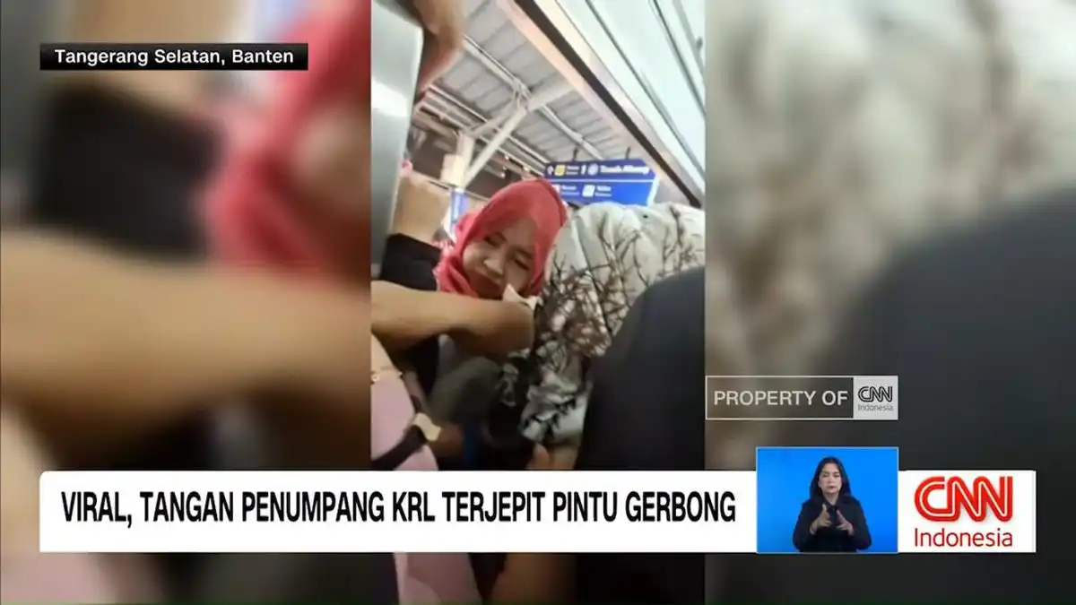 Penumpang KRL Terjepit Pintu Gerbong, Kepadatan Terjadi di Dua Stasiun
