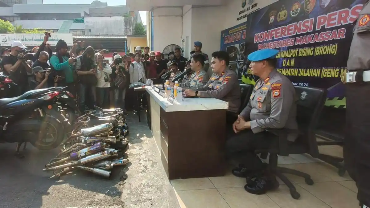 Tawuran Geng Motor di Makassar Berujung Kematian, 19 Remaja Diamankan
