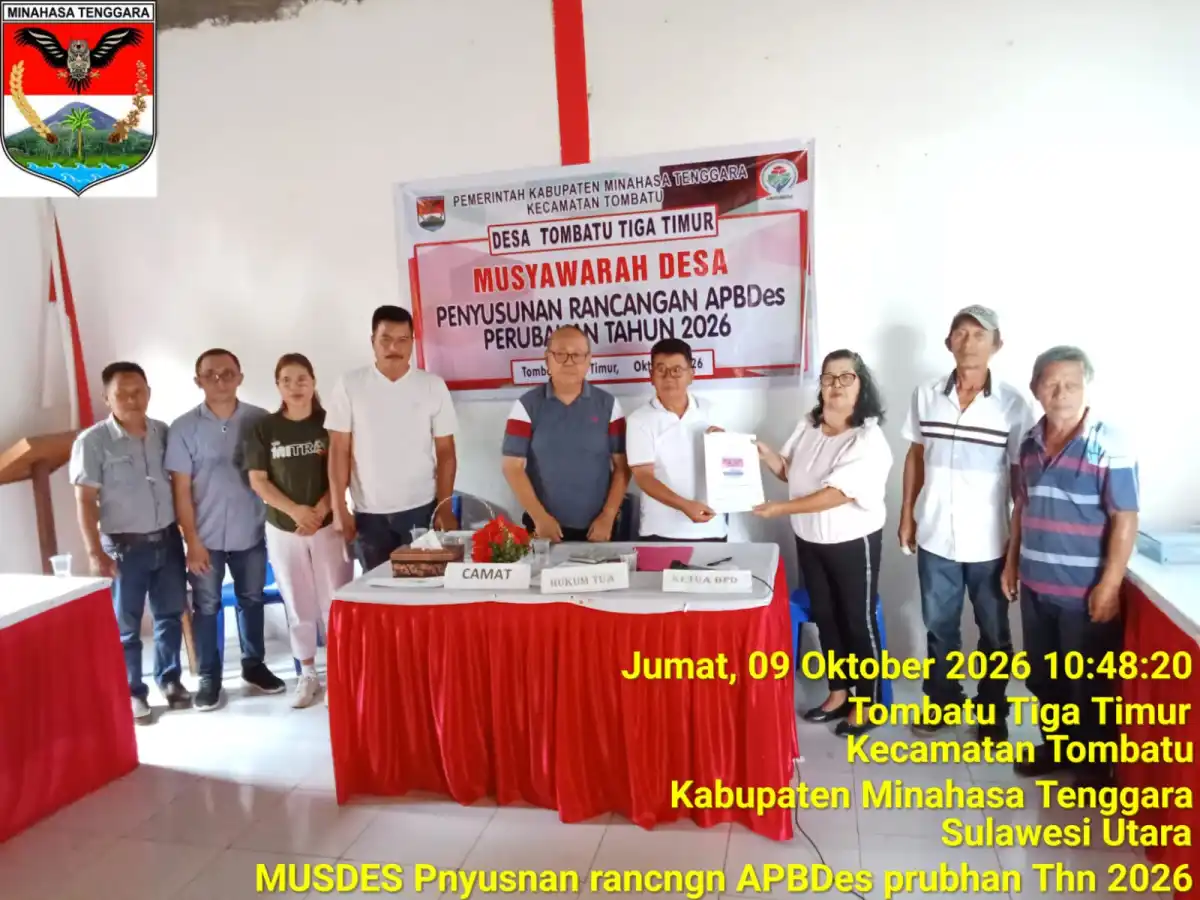 Musdes Tombatu Tiga Timur Bahas RKPDes 2027 dan Perubahan APBDes 2026