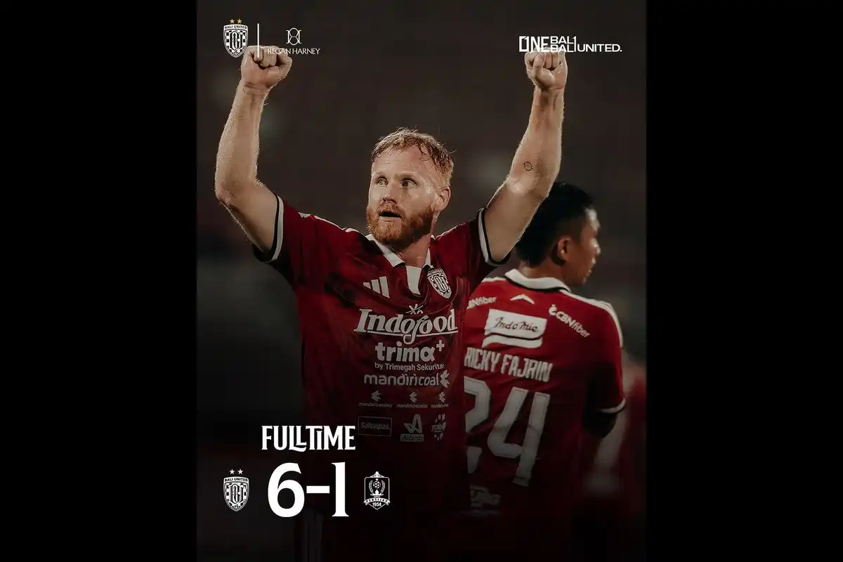 Bali United Naik ke Tiga Besar Usai Menang Telak atas Persijap