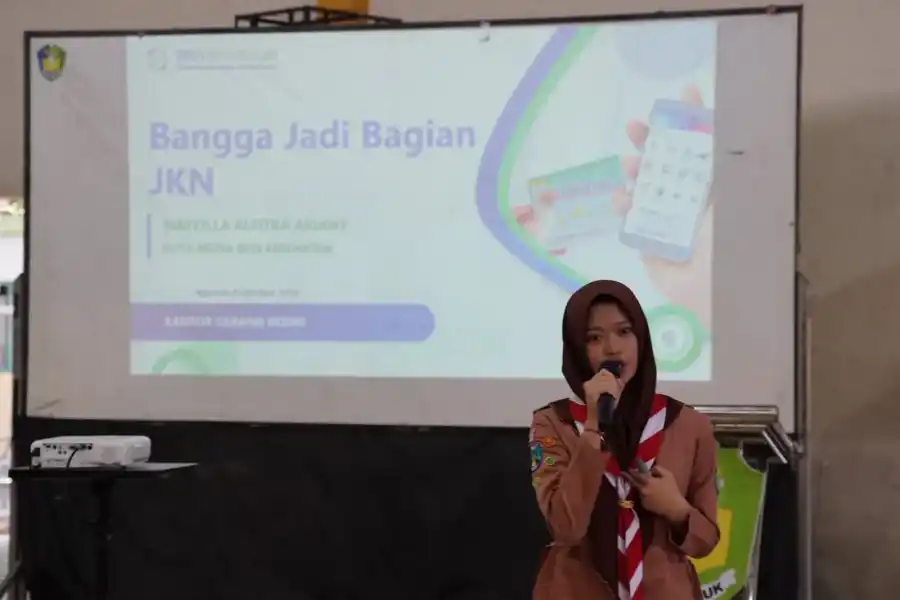 Duta Muda BPJS Kesehatan Kenalkan Hak dan Layanan JKN kepada Pelajar SMAN 1 Nganjuk