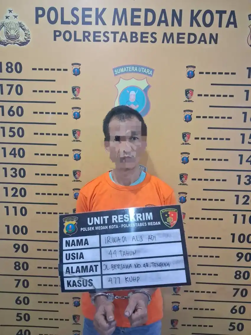 Pria Ditangkap Terkait Pembobolan Rumah Kosong di Jalan Madong Lubis