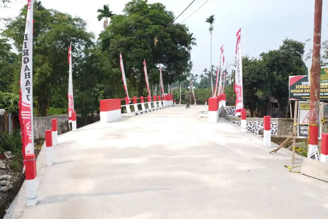 Kodim 1710/Mimika Menyelesaikan Pembangunan 10 Jembatan Beton di Kabupaten Mimika