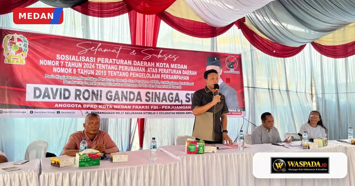 David Roni Ganda Sinaga Dorong Warga Medan Peduli Kebersihan untuk Mencegah Banjir