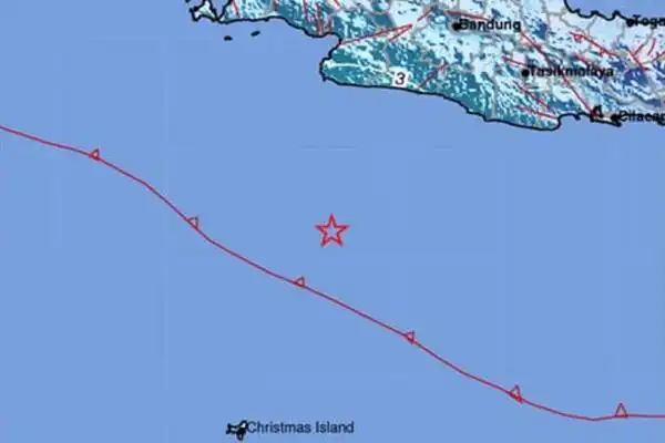 Gempa Magnitudo 5,7 Mengguncang Barat Daya Sukabumi