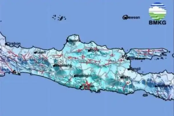 Gempa Laut Magnitudo 4,1 Mengguncang Pacitan pada Selasa Sore